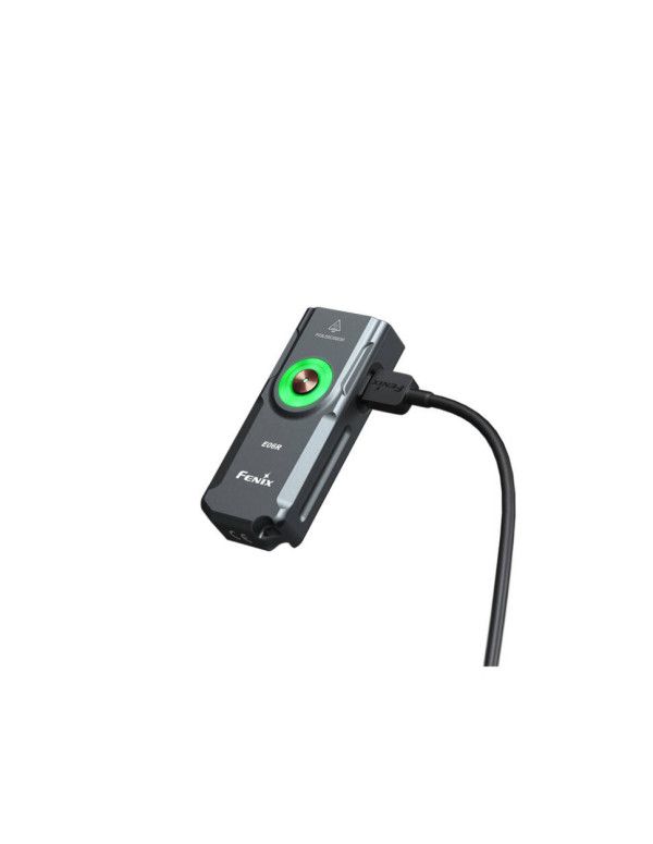 Ліхтар наключний Fenix E06R сірий