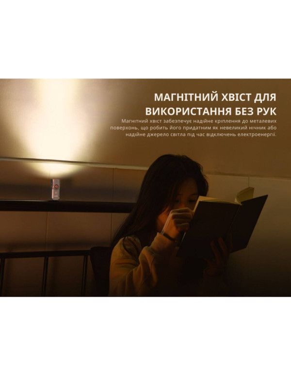 Ліхтар наключний Fenix E06R бірюзовий