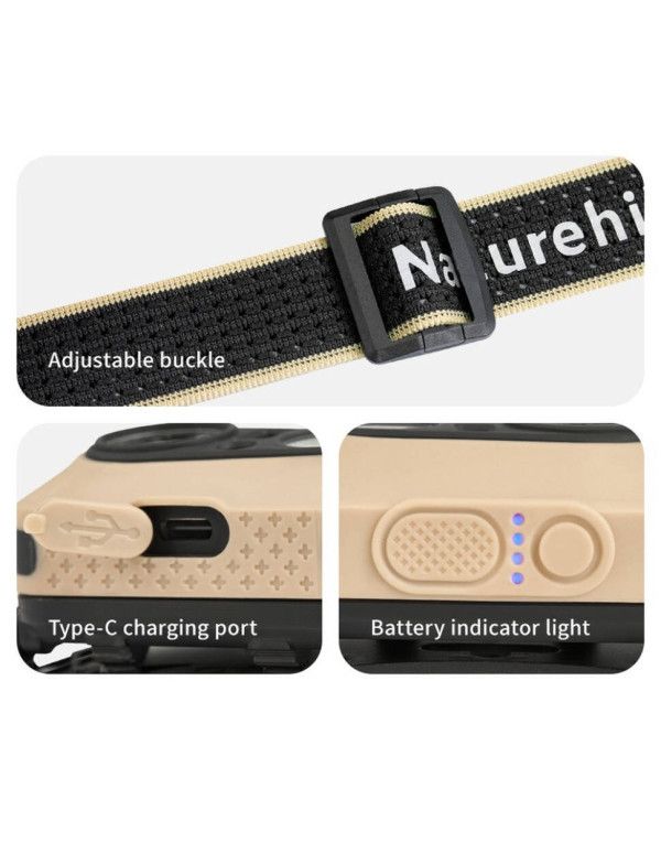 Ліхтар налобний Naturehike CNK2450ZM015, пісочний