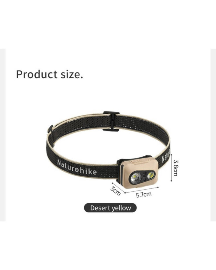 Ліхтар налобний Naturehike CNK2450ZM015, пісочний