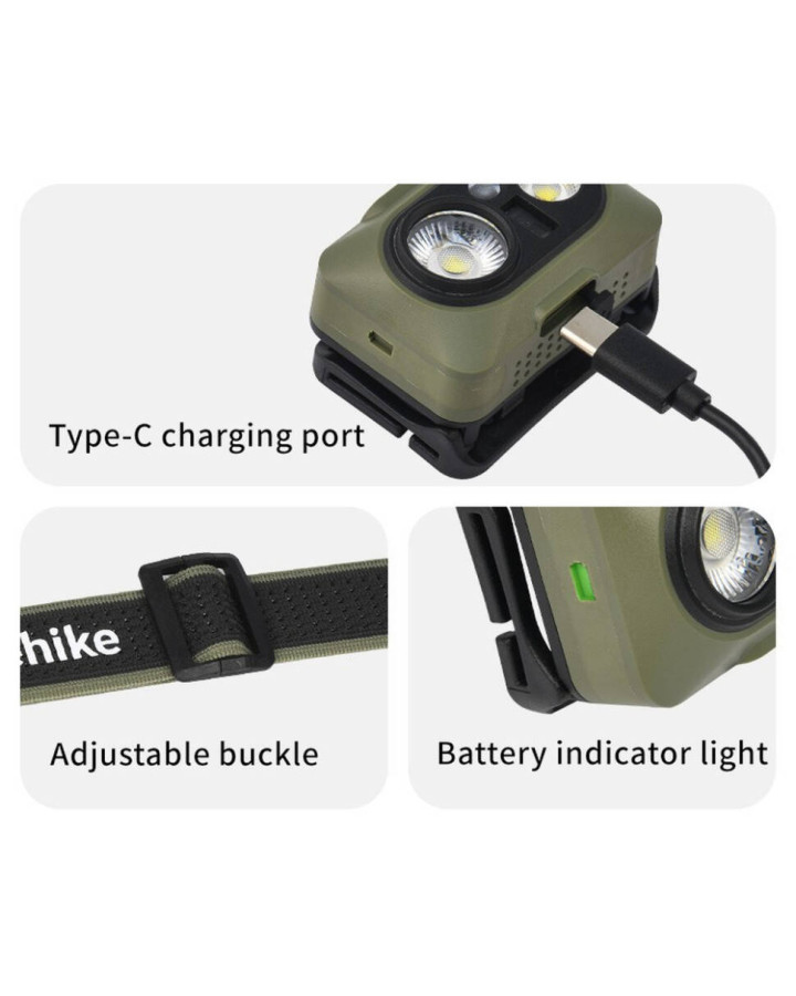 Ліхтар налобний Naturehike CNK2450ZM010, коричневий