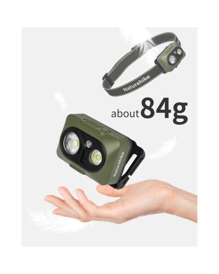 Ліхтар налобний Naturehike CNK2450ZM010, зелений