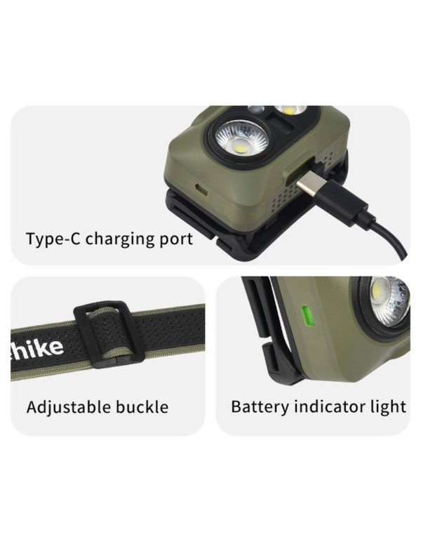 Ліхтар налобний Naturehike CNK2450ZM010, зелений