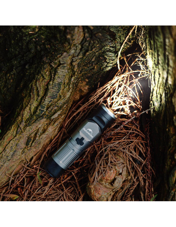 Ліхтар з кліпсою Naturehike CNK2450ZM013, чорно-сірий
