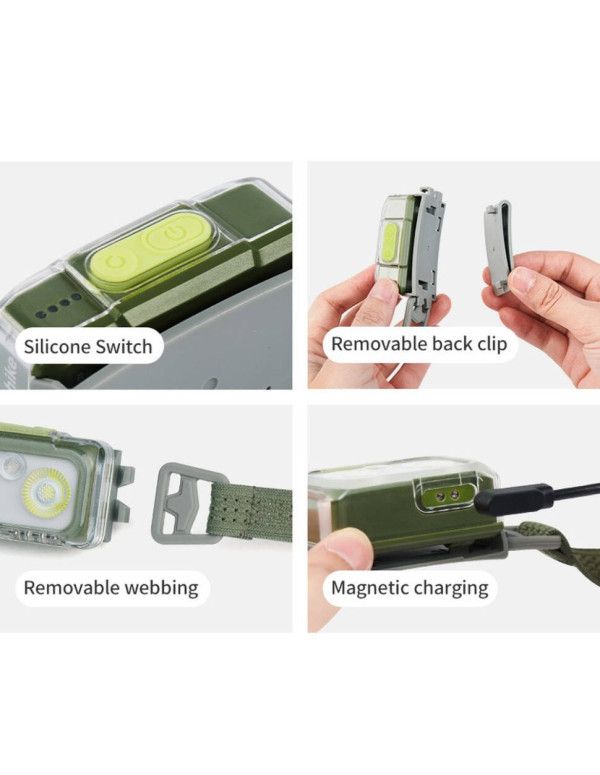 Ліхтар налобний Naturehike CNK2550ZM011, сірий