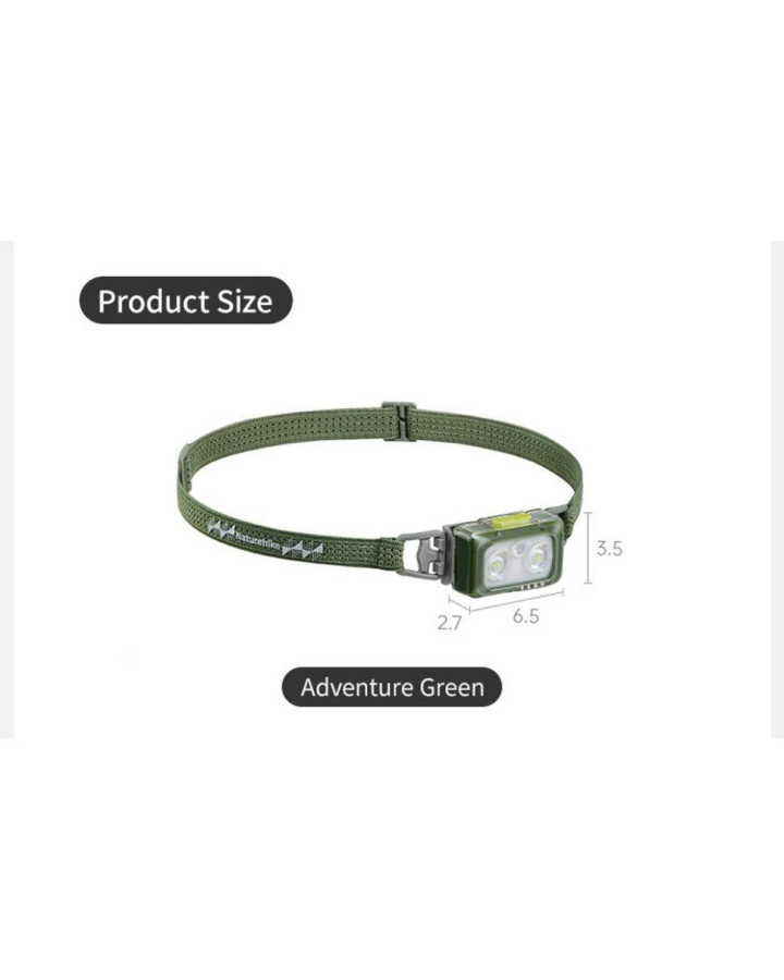 Ліхтар налобний Naturehike CNK2550ZM011, зелений