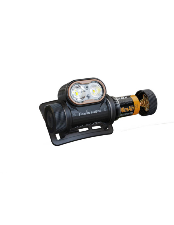 Ліхтар налобний Fenix HM55R, чорний
