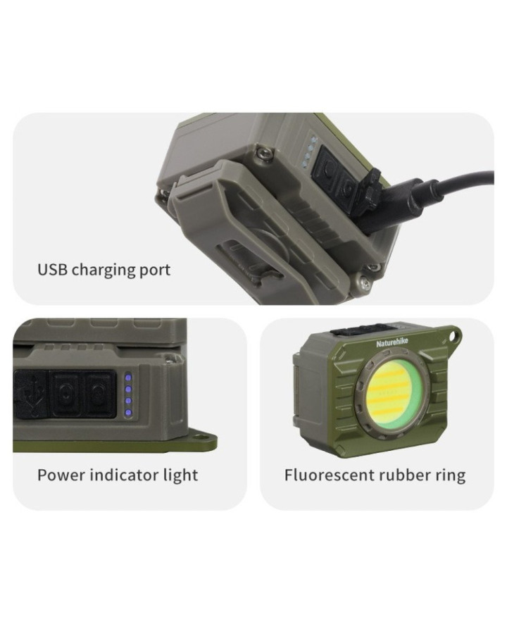 Ліхтар наключний Naturehike CNK2450ZM014, оливковий