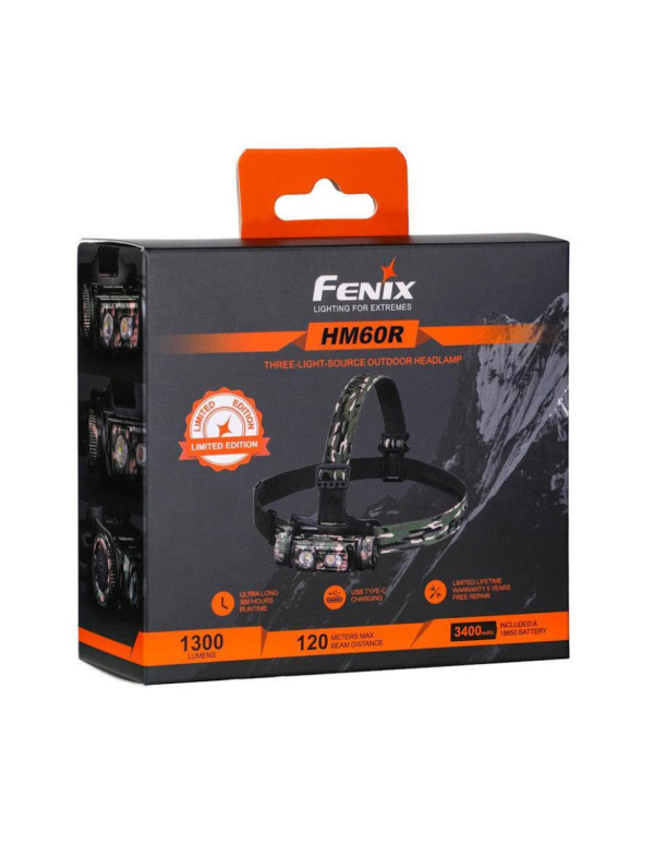 Ліхтар налобний Fenix HM60R, камуфляж | Лімітована серія