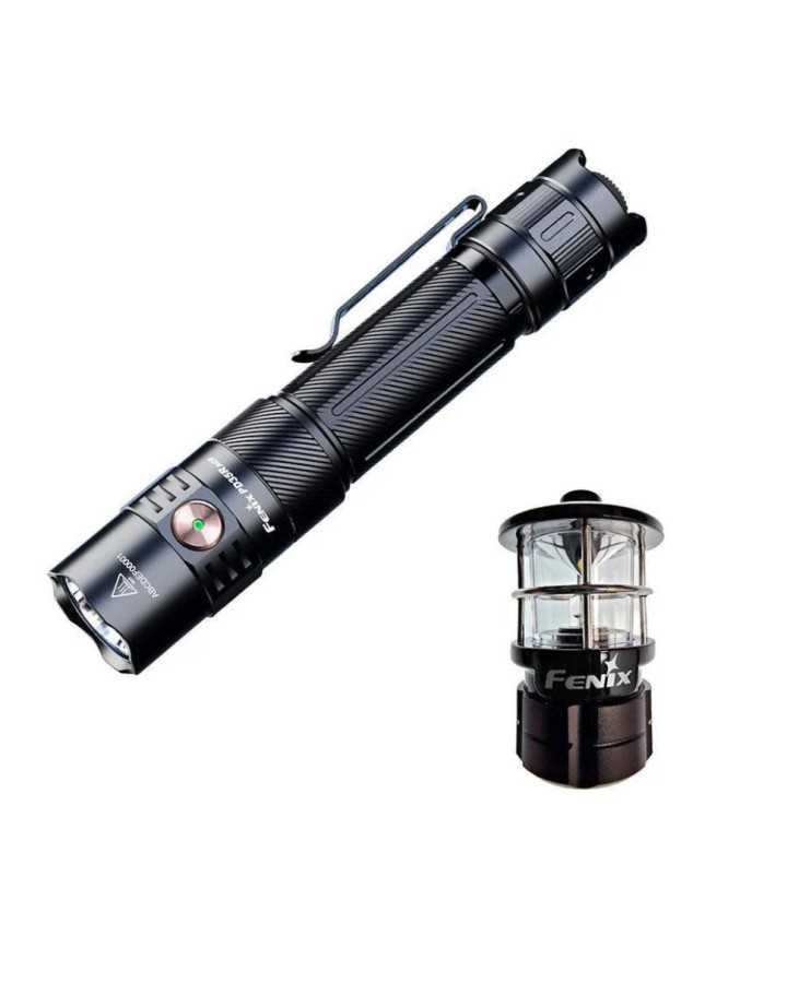 Ліхтар тактичний ручний Fenix PD35R ACE LED 2000 лм + наключний ліхтар CL01 (чорний)  | Лімітована серія
