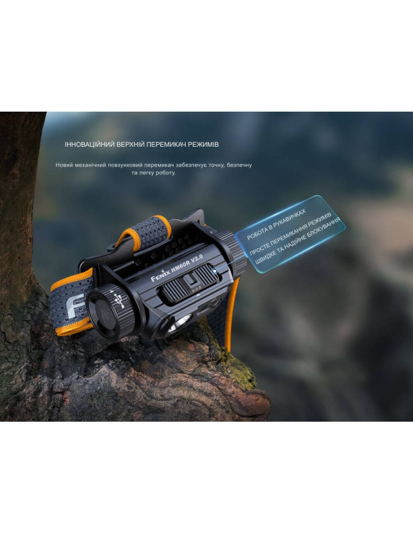 Ліхтар налобний Fenix HM60R 2.0
