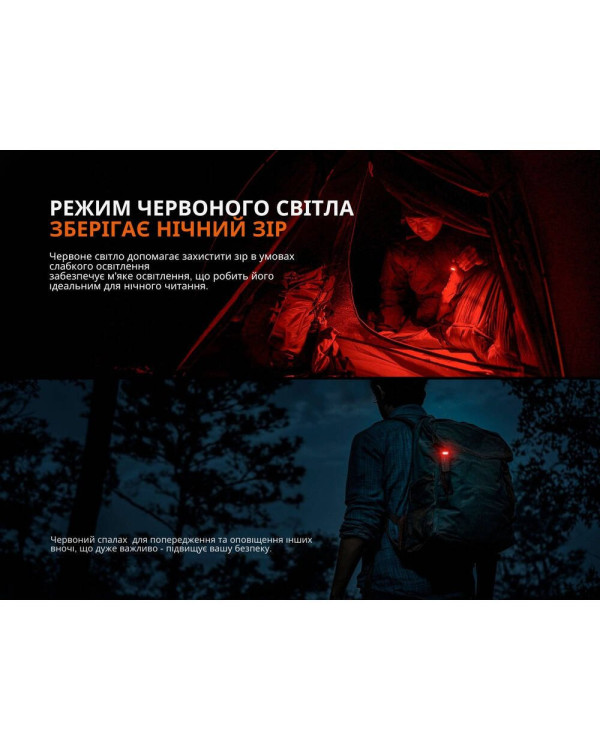 Ліхтар ручний Fenix SW05R-RED LED чорний