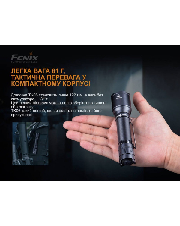 Ліхтар ручний Fenix TK06