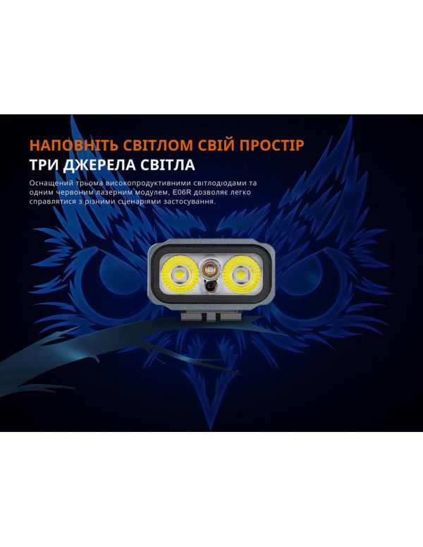Ліхтар наключний Fenix E06R, білий | Лімітована серія