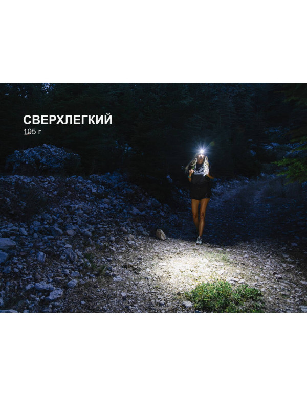 Ліхтар налобний Fenix HM55R, чорний