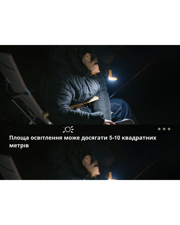 Ліхтар з кліпсою Naturehike NH21ZM013, бежевий