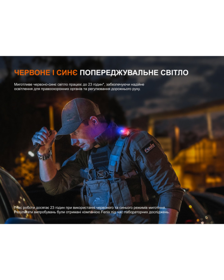 Ліхтар з кліпсою Fenix E04R, чорний