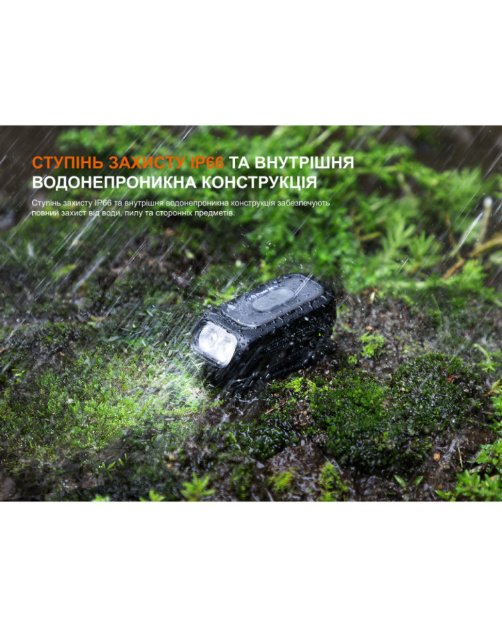 Ліхтар з кліпсою Fenix E04R, чорний