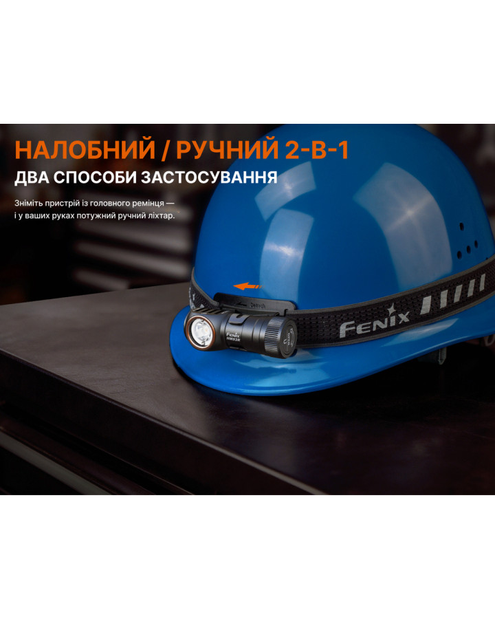 Ліхтар налобний Fenix HM53R, чорний