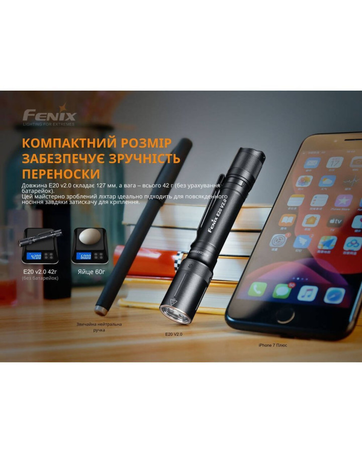 Ліхтар ручний Fenix E20 V2.0