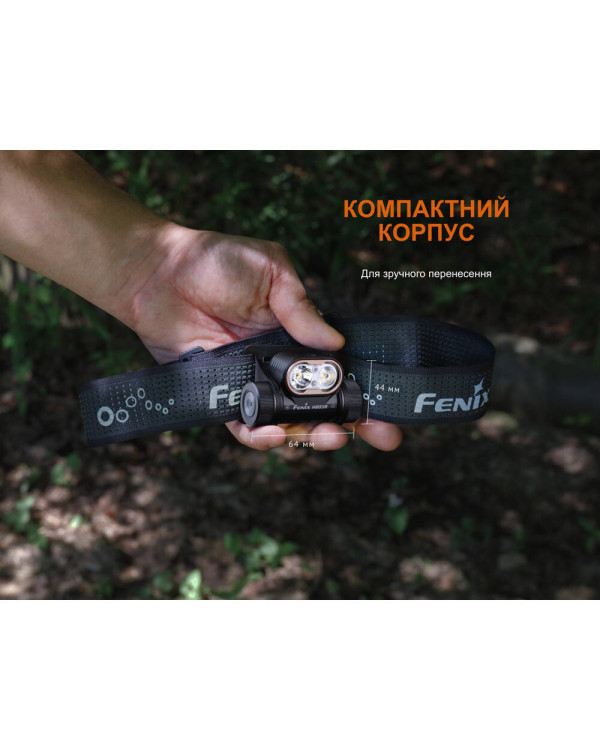Ліхтар налобний Fenix HM55R, фіолетовий