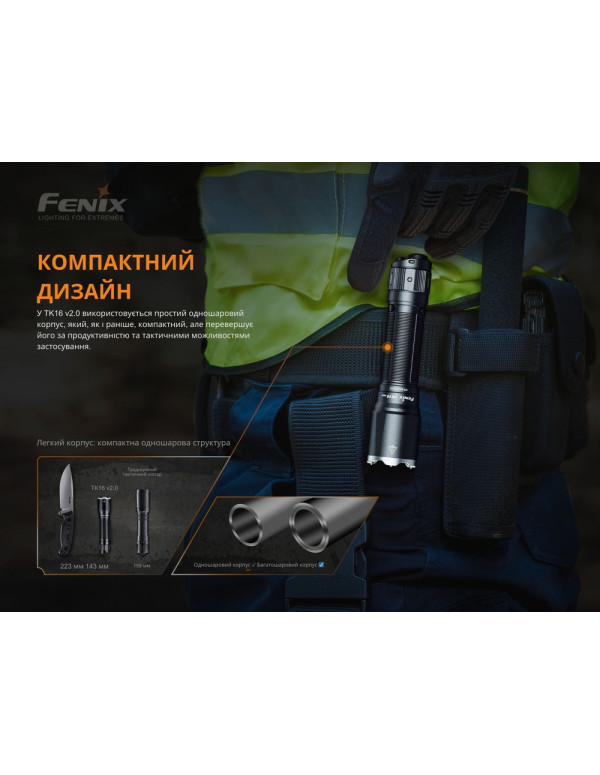 Ліхтар ручний Fenix TK16 V2.0