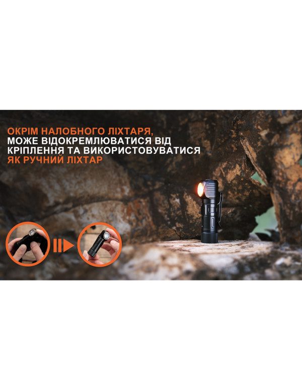 Ліхтар налобний тактичний з червоним світлом Fenix Scout (HM23 V2.0) | Лімітована серія