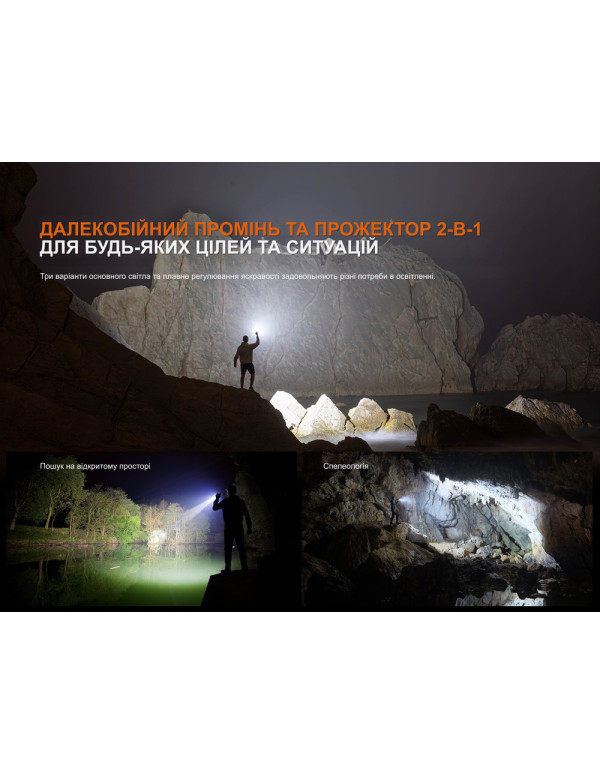 Ліхтар пошуковий ручний Fenix LR35R PRO | Лімітована серія