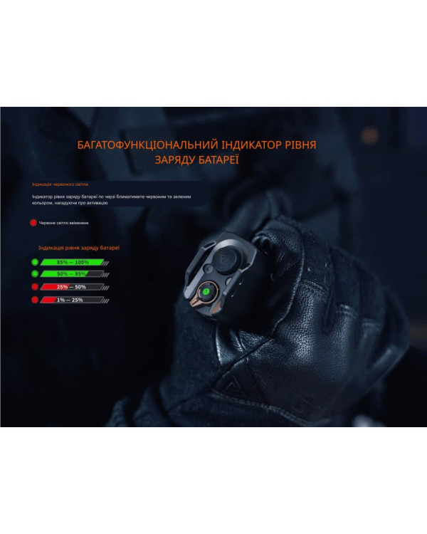 Ліхтар тактичний з червоним світлом Fenix TK35R 5800 лм | Лімітована серія