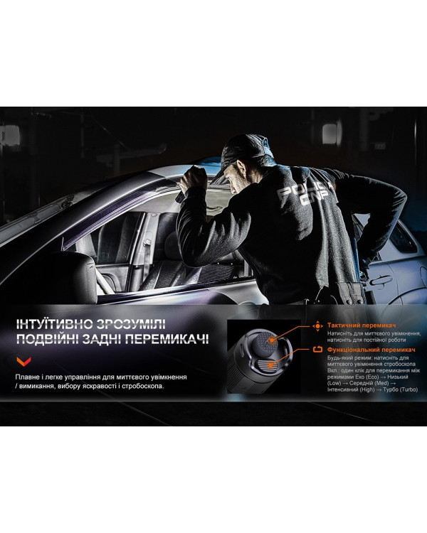 Ліхтар тактичний акумуляторний Fenix PD35R