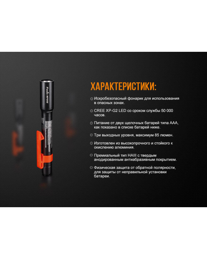 Ліхтар ручний Fenix WF05E