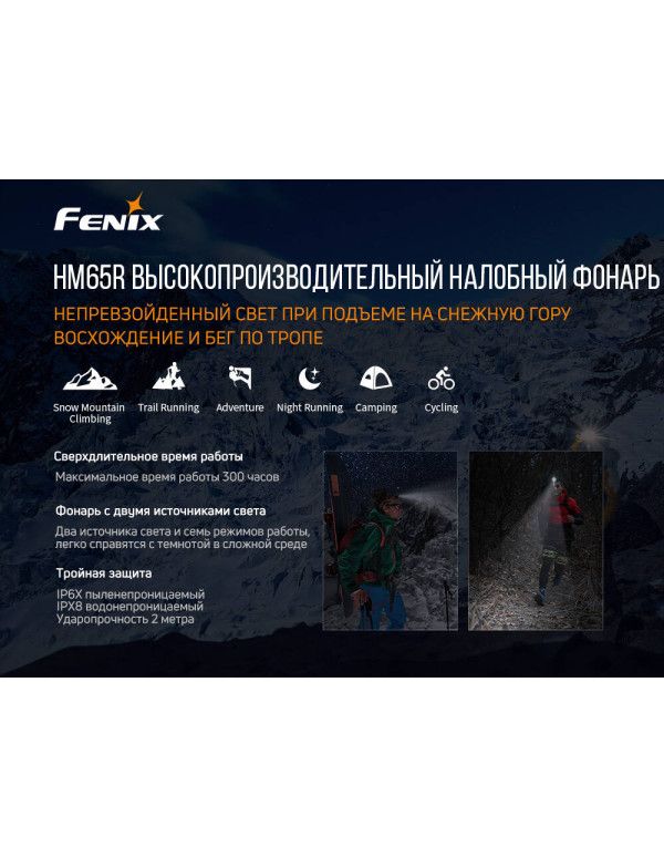 Ліхтар налобний Fenix HM65R