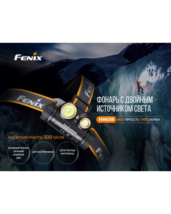 Ліхтар налобний Fenix HM65R