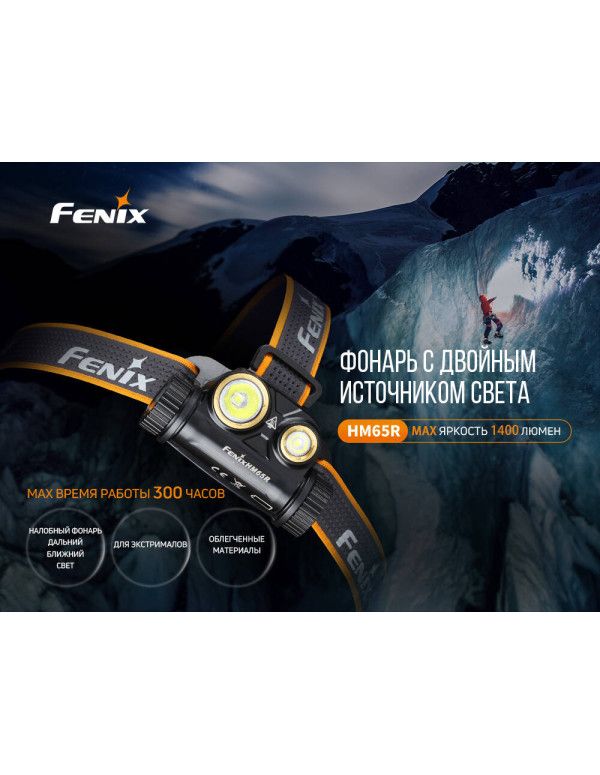 Ліхтар налобний Fenix HM65R