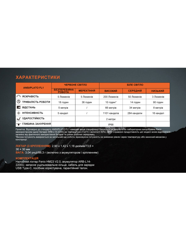 Ліхтар налобний тактичний з червоним світлом Fenix Scout (HM23 V2.0) | Лімітована серія