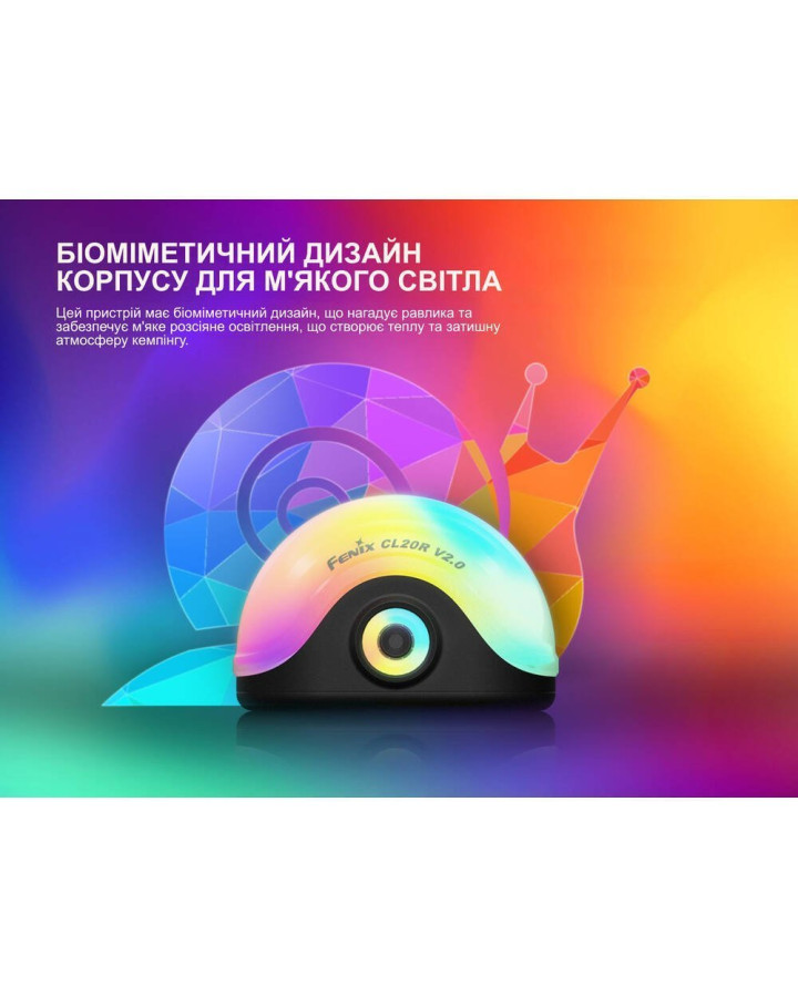Ліхтар кемпінговий Fenix CL20R V.2.0, зелений