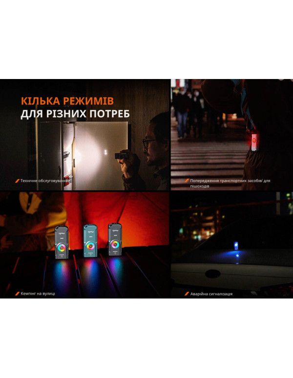 Ліхтар наключний Fenix E06R, білий | Лімітована серія