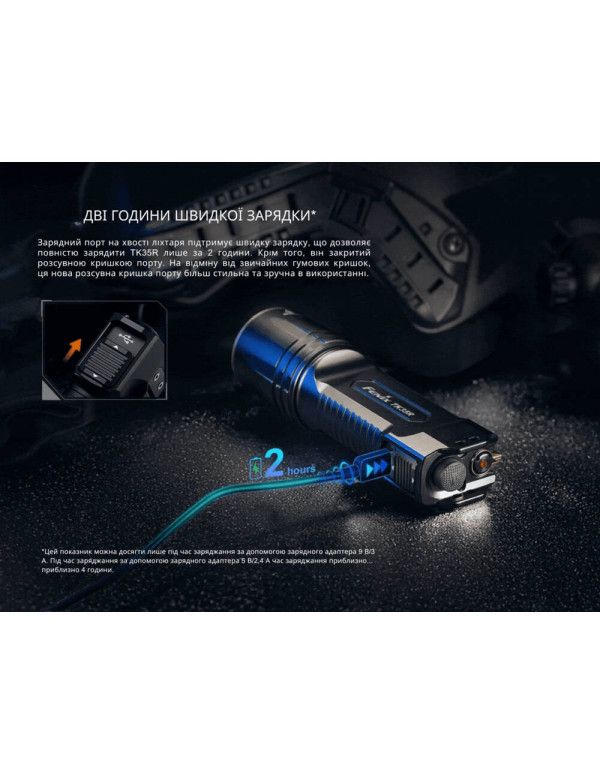 Ліхтар тактичний з УФ світлом Fenix TK35R 5800 лм