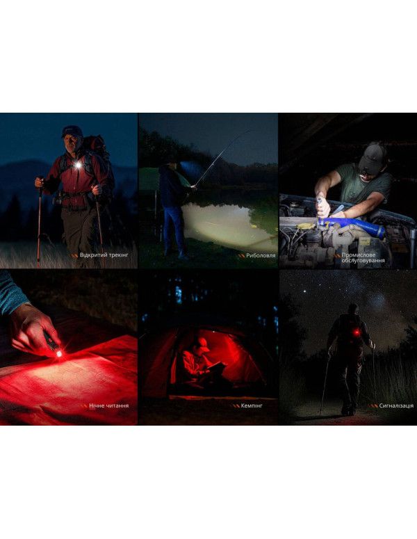 Ліхтар ручний Fenix SW05R-RED LED чорний