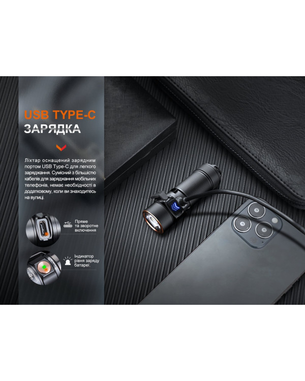 Ліхтар ручний Fenix E18R V2.0