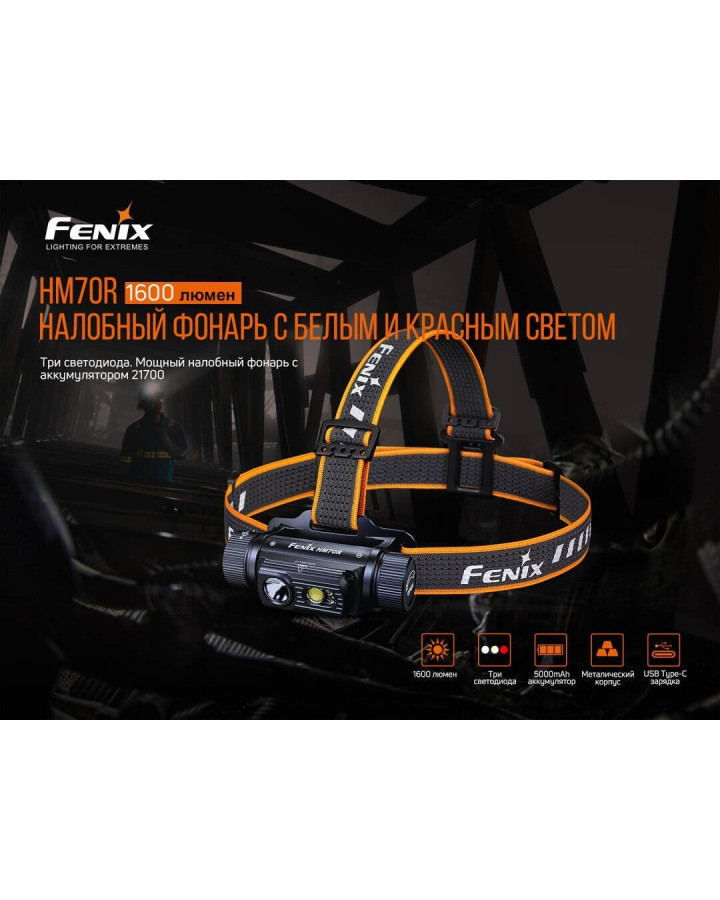 Ліхтар налобний Fenix HM70R