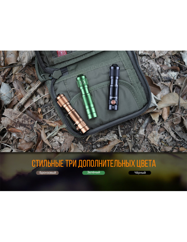 Ліхтар ручний Fenix E05R зелений