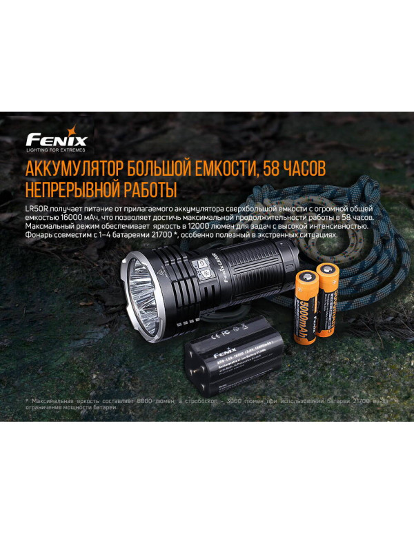 Ліхтар ручний Fenix LR50R