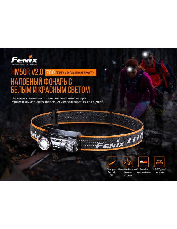 Ліхтар налобний Fenix HM50R V2.0