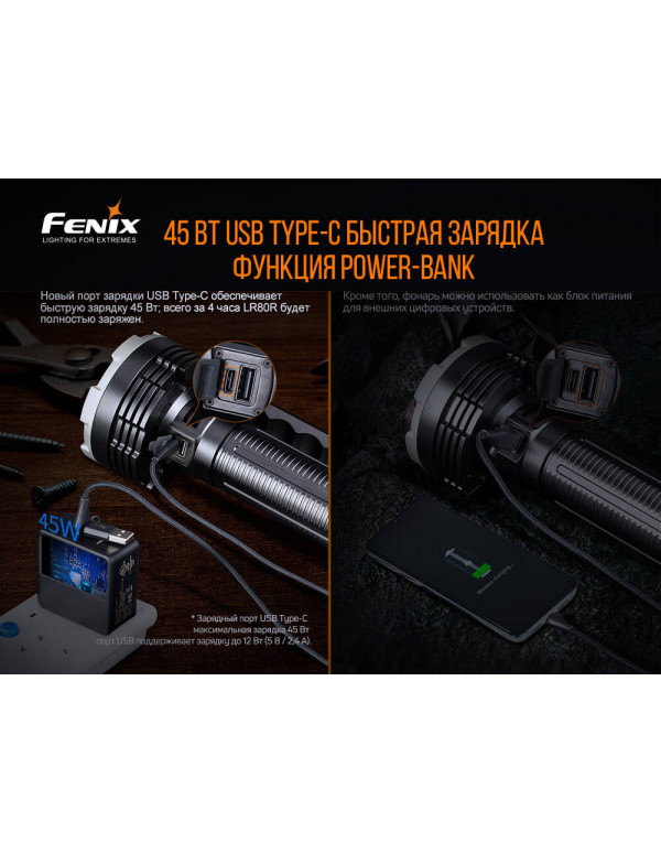 Ліхтар ручний Fenix LR80R