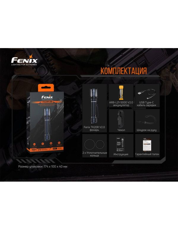 Ліхтар ручний Fenix TK20R V2.0