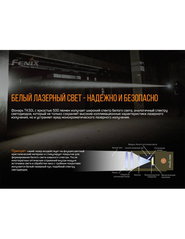 Ліхтар ручний лазерний Fenix TK30 Laser