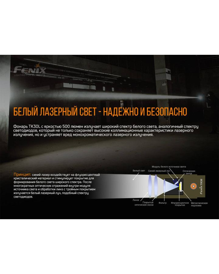 Ліхтар ручний лазерний Fenix TK30 Laser