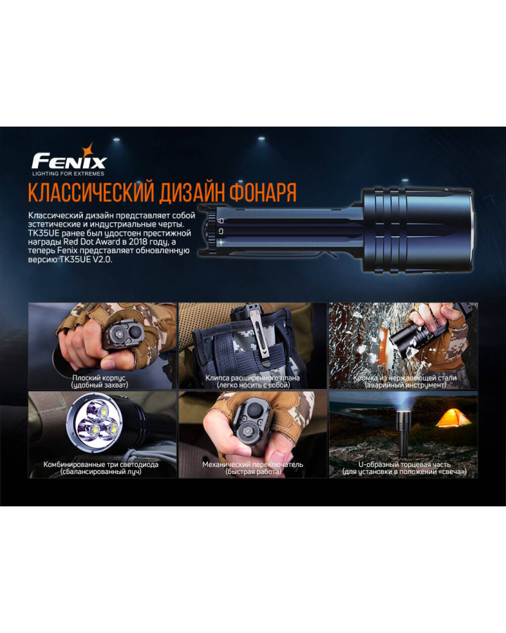 Ліхтар ручний Fenix TK35UE V2.0