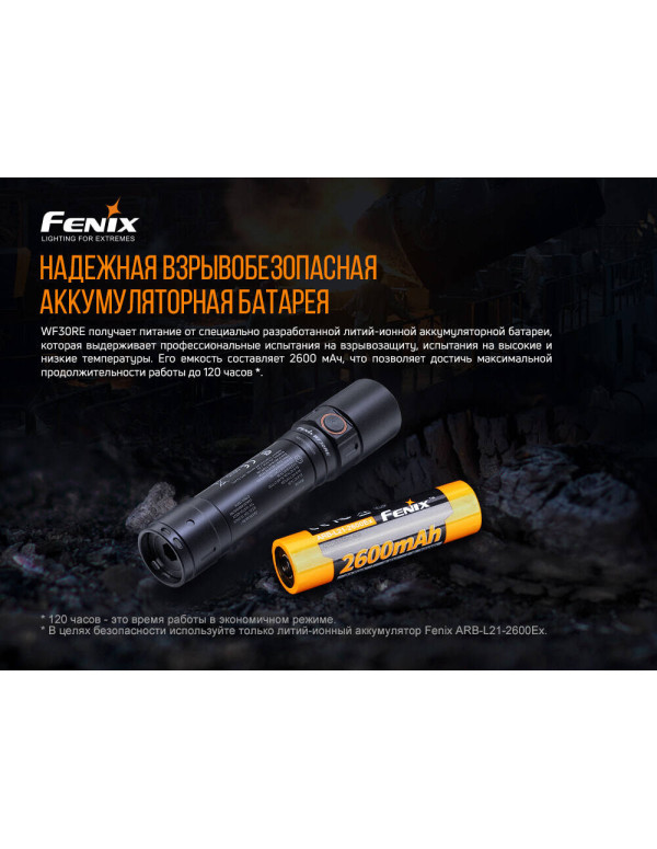 Ліхтар ручний вибухобезпечний Fenix WF30RE